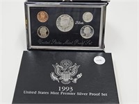 1993 US Mint Premier Silver Proof Set Coins