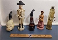 Vintage Cologne/Perfume Decanters: Pipe, Lady,