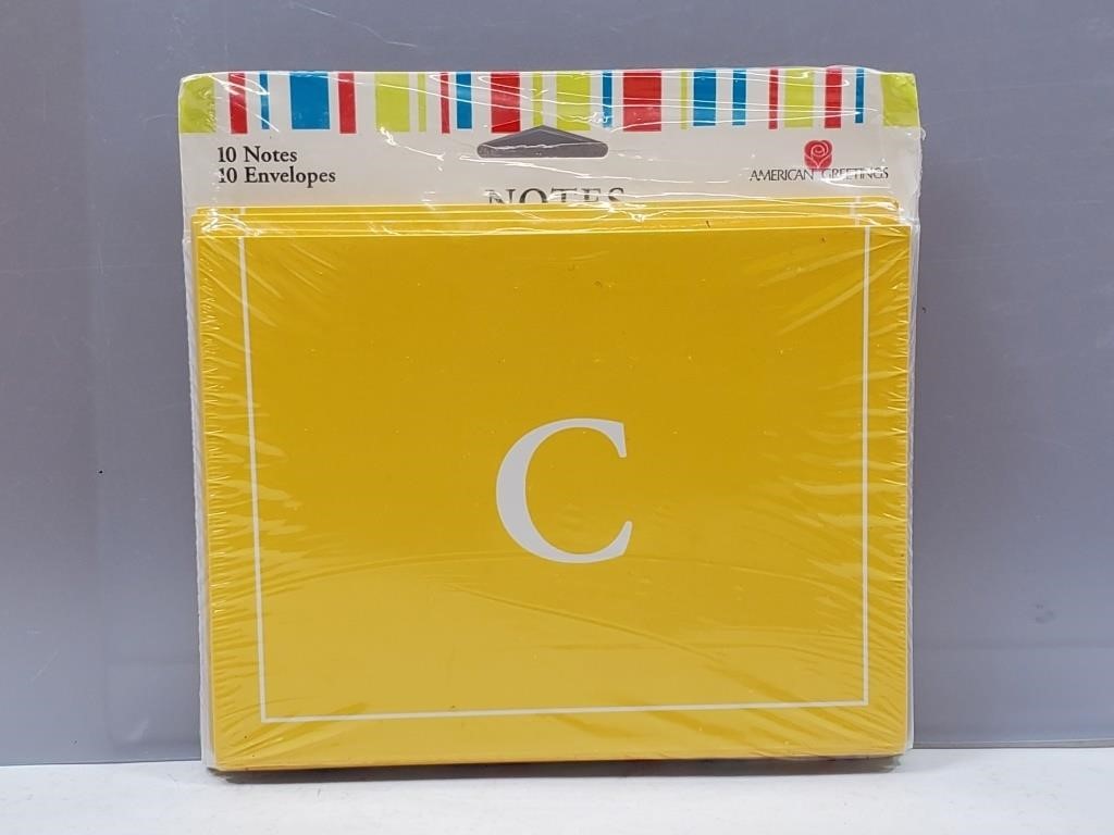Notecards Monogrammed C Sealed