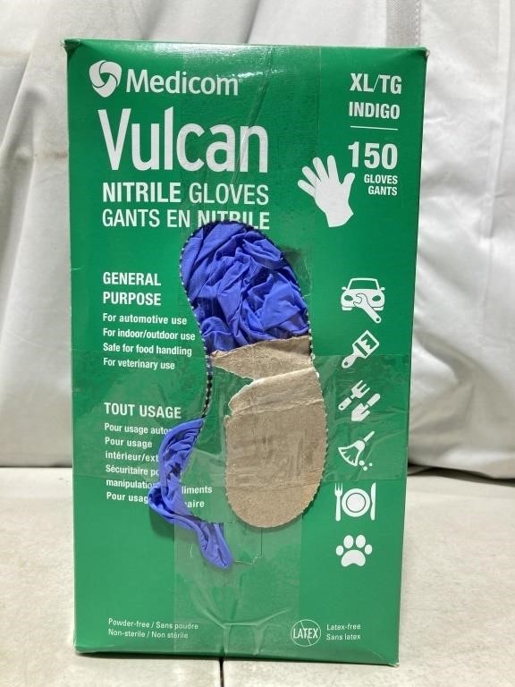 Medicom Vulcan Nitrile Gloves XL