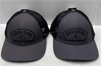 Lot of 2 Browning Snapback Hats - NEW $80