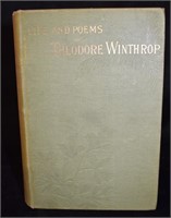 1884 The Life and Poems of Theodore Winthrop 1st E