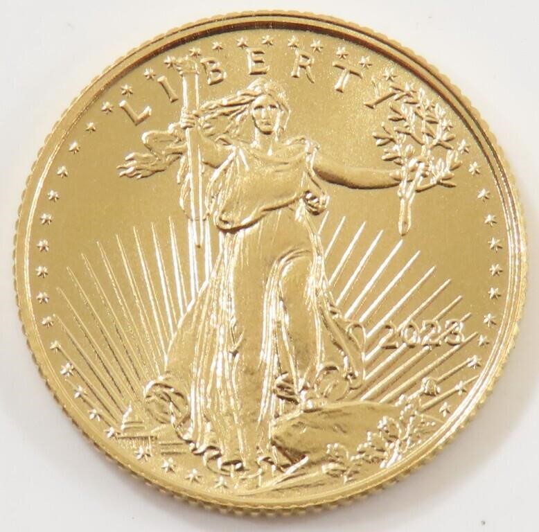 2023 $5 AMERICAN GOLD EAGLE 1/10TH 999 FINE GOLD