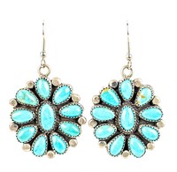 Jewelry Sterling Silver Turquoise Earrings
