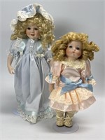 2 Small Porcelain Dolls
