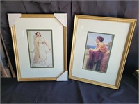 Framed art prints.  Each is 13¼"×17½"