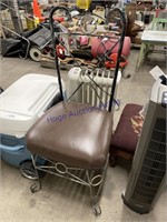 METAL CHAIR W/ PADDED SEAT