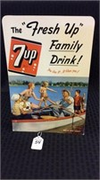 Adv. Cardboard-The "Fresh Up" Family Drink-7UP