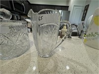 LEAD CRYSTAL WATER PITCHER