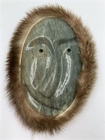 Michael Scott soapstone mask in cook inlet style w