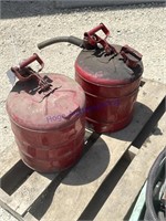 5 gal, safety cans, bid X2