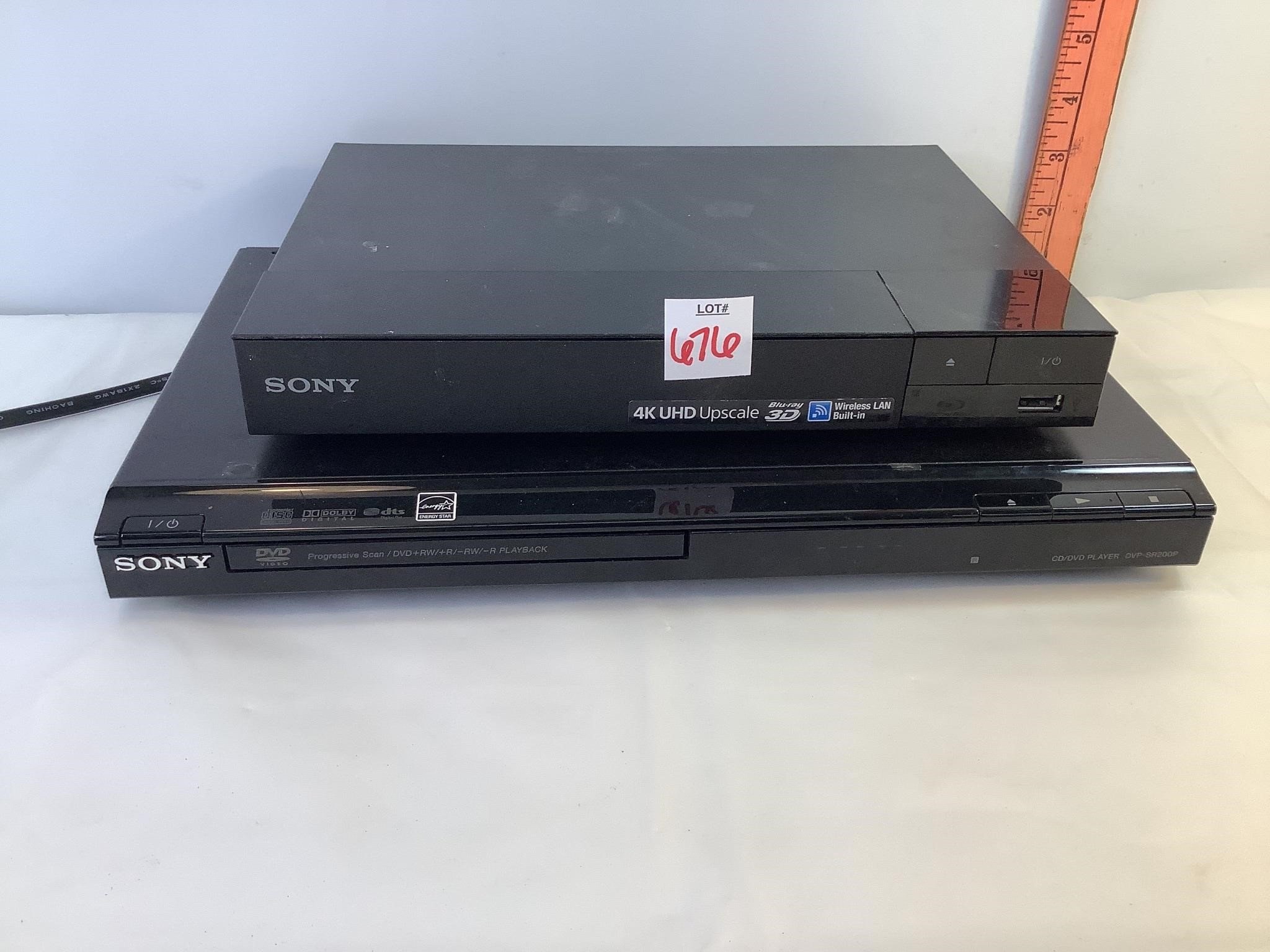 Sony DVD & Blue Ray Players