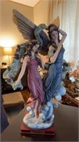 Double angel statue