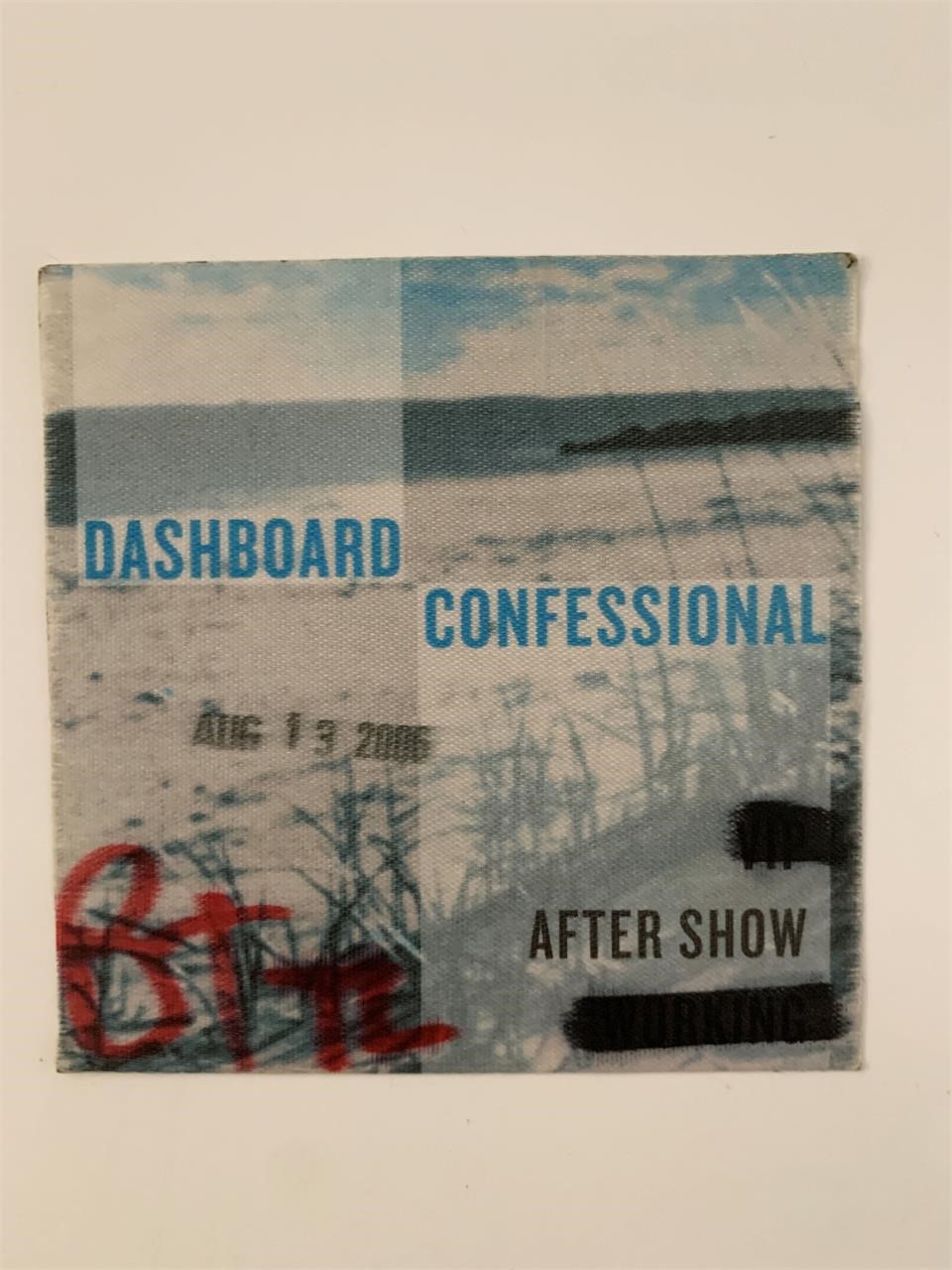 Dashboard Confessional 2006 After Show Pass