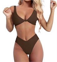 (New)
Womens Swimsuits 2 Piece Push Up Knot