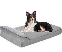 (Size: M - grey) Bnonya Orthopedic Dog Bed