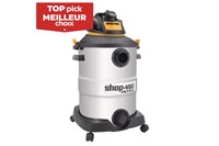 SHOP VAC, 12 GALLON WET AND DRY VACUUM WITH HOSE