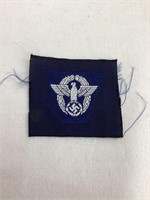WWII German Police Cap Insignia, 2 1/8”L, 1 7/7”T