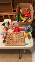 Box of kids toys