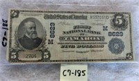 C7-185 series of 1902 $5 blue seal National