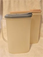 TWO VINTAGE TUPPERWARE CONTAINERS