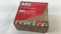 ARX Inceptor Next Gen Defense 380 Auto Ammo