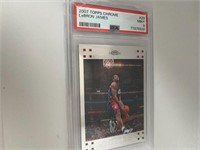 2007 topps Chrome Lebron james PSA 9