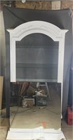 Large Display Case with Glass Shelves & Mirrors