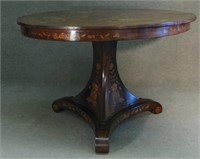 DUTCH MARQUETRY INLAID CENTER TABLE
