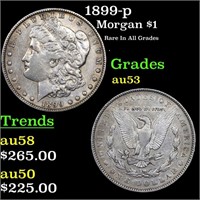 1899-p Morgan Dollar $1 Grades Select AU