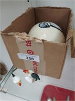 Ceramic Egg, 2 Chicken Figurines