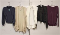 Lot of 5 Ladies Assorted Tops/Hoody Sz XS/M - NWT