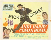 Andy Hardy Comes Home 1958 original vintage lobby