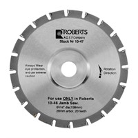 ROBERTS 10-47-6 20-Tooth Carbide Tip Saw Blade for