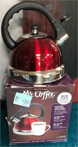 11 - MR COFFEE WHISTLING TEA KETTLE (E98)