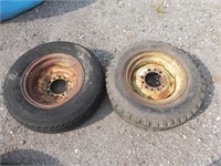 2 - 14" Tires w/ JD 6-Hole Rims