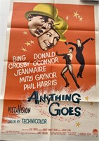 Anything Goes 1956 vintage movie poster