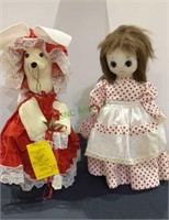 Handmade doll and mouse - handmade figures with
