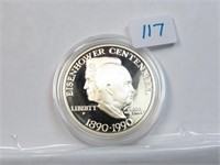 1990 P Silver Commemorative Dollar 90% Silver