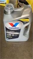 5 quarts Valvoline full synthetic 5W-20 motor oil