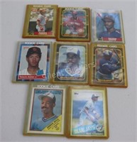 Baseball Trading Cards in Sleeves