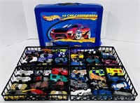Lot of 48 Hot Wheels with Carry Case