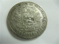 1935 VENESUELA SILVER COIN