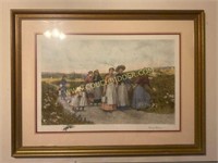 Framed Print "Berry Pickers"