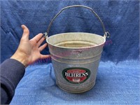 Vintage "Behrans" 2-gal bucket (galvanized)