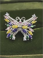 New Sparkling Butterfly Ring Sz 5