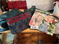 BLACK PURSES AND MAKE UP BAGS