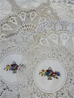 Lot of (15) Assorted Victorian French Lace Doilies