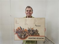 Montanna Hunting Lodge Schedule Board 24 x 18" h