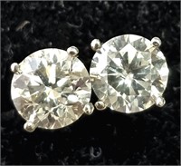 $4740 14K  0.82G Diamonds(0.8Ct) Earrings